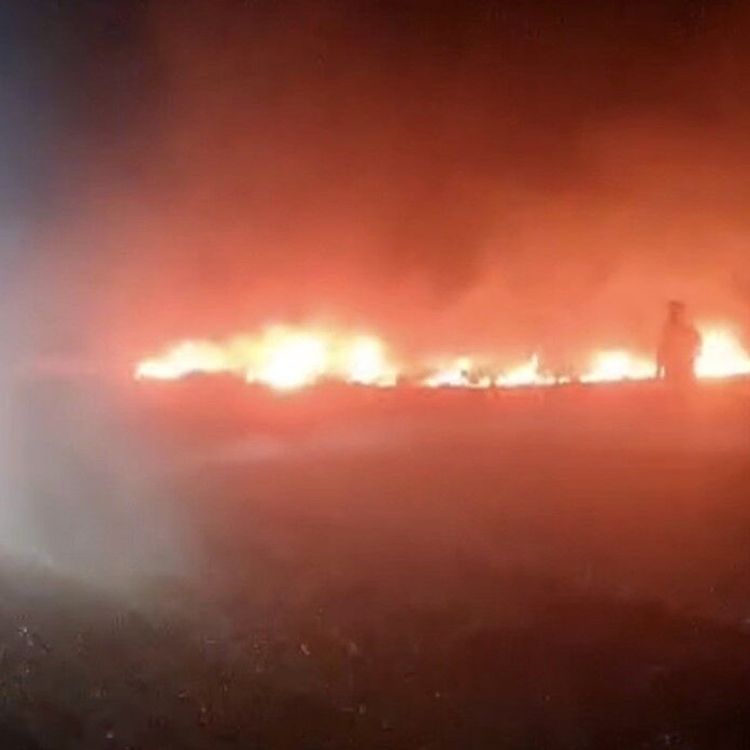 Balya makinesinden çıkan kıvılcım yangına dönüştü