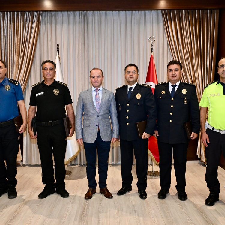 Denizli İl Emniyet Müdürlüğünde terfi heyecanı yaşandı