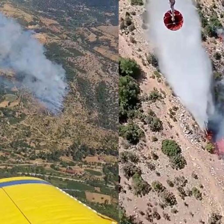 Kiraz'daki orman yangını kontrol altında