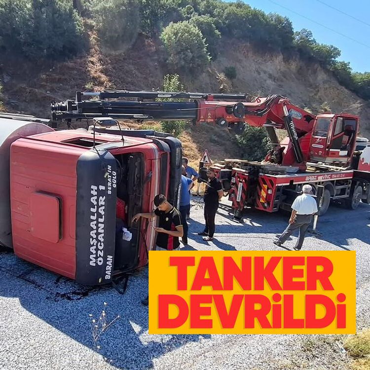 Tanker devrildi