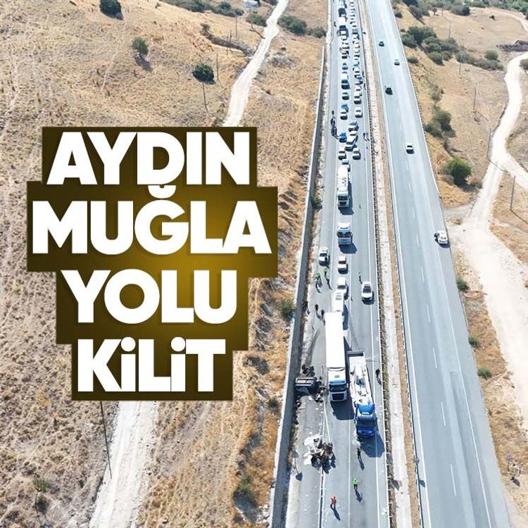 Aydın-Muğla yolu kilit