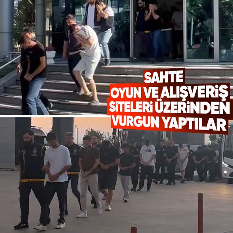Sahte oyun ve alışveriş siteleri üzerinden vurgun yaptılar