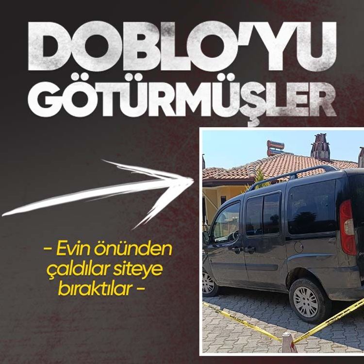 Evin önünden çaldılar, siteye bıraktılar