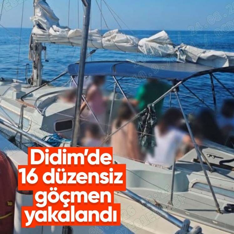Didim’de 16 düzensiz göçmen yakalandı