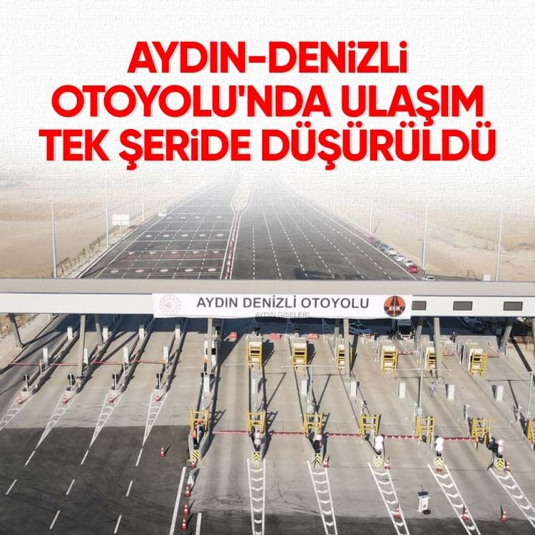 Aydın-Denizli Otoyolu'nda ulaşım tek şeride düşürüldü