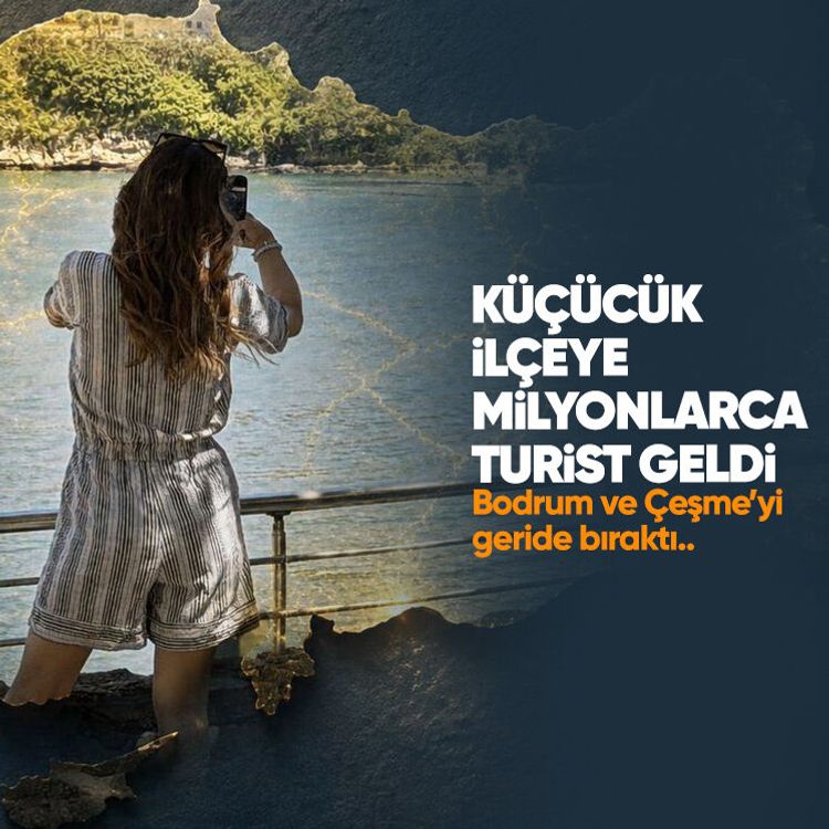 Bodrum ve Çeşme’yi geride bıraktı.. Küçücük ilçeye milyonlarca turist geldi