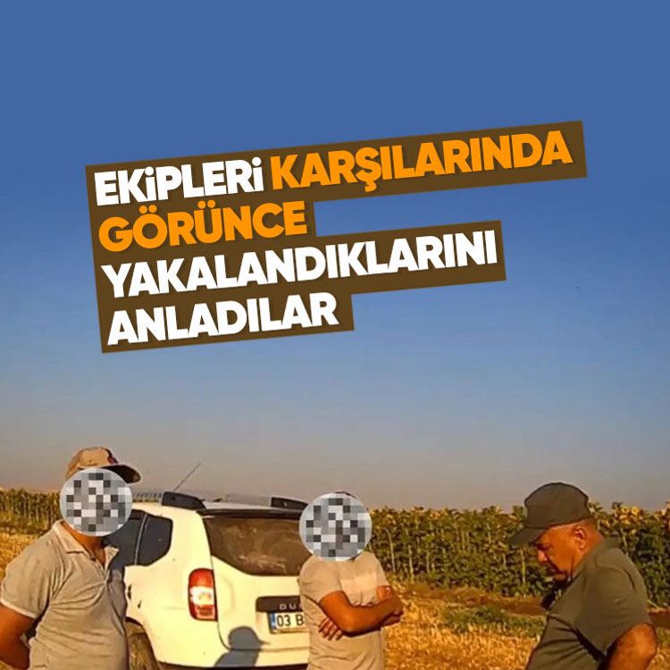 Ekipleri karşılarında görünce yakalandıklarını anladılar