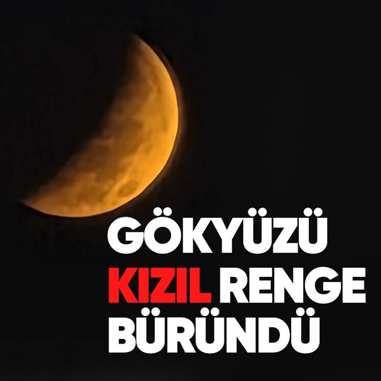 Gökyüzü kızıl renge büründü