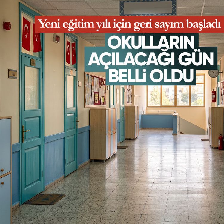 Yeni eğitim yılı için geri sayım başladı! Okulların açılacağı gün belli oldu