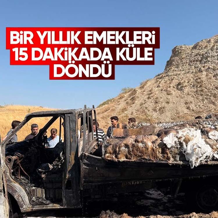Bir yıllık emekleri 15 dakikada küle döndü