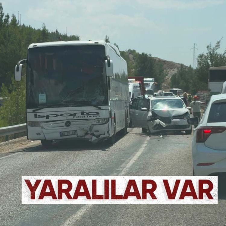 Yolcu otobüsü ile ticari araç çarpıştı, yaralılar var