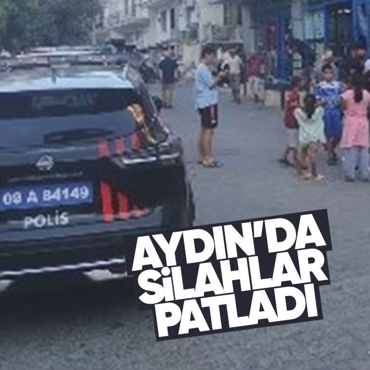 Aydın’da silahlar patladı