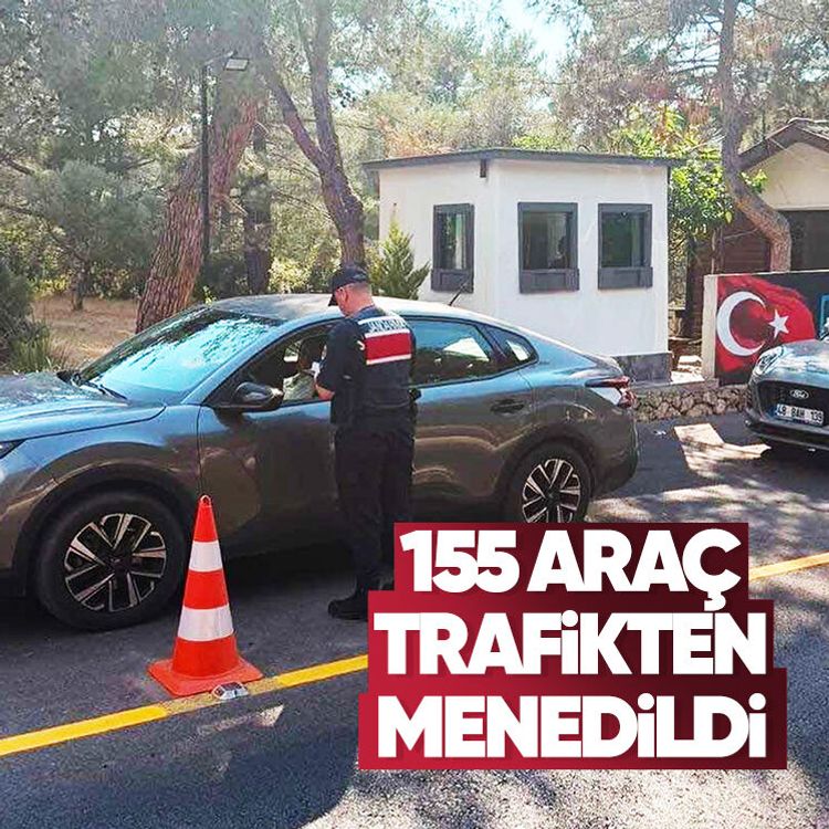 155 araç trafikten menedildi