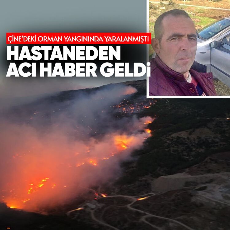 Çine’deki orman yangınında yaralanmıştı, hastaneden acı haber geldi
