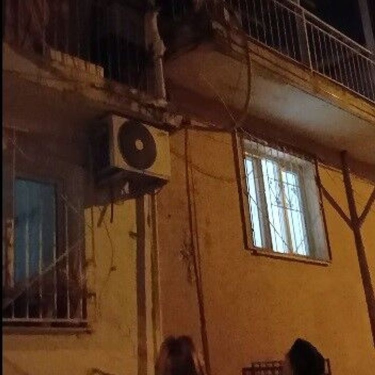 Kavga ederken elektrik tellerine düşen kedinin imdadına mahalleli yetişti