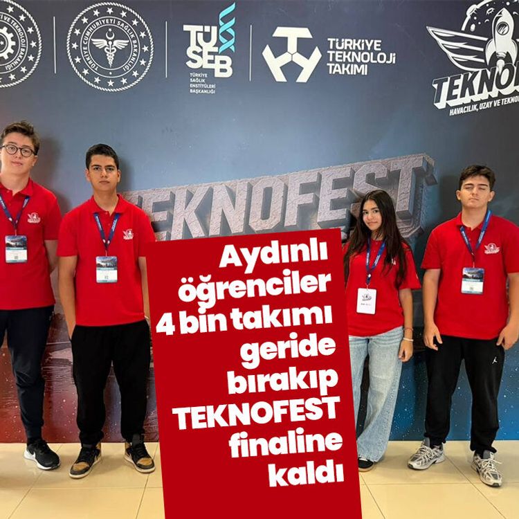 Aydınlı öğrenciler 4 bin takımı geride bırakıp TEKNOFEST finaline kaldı