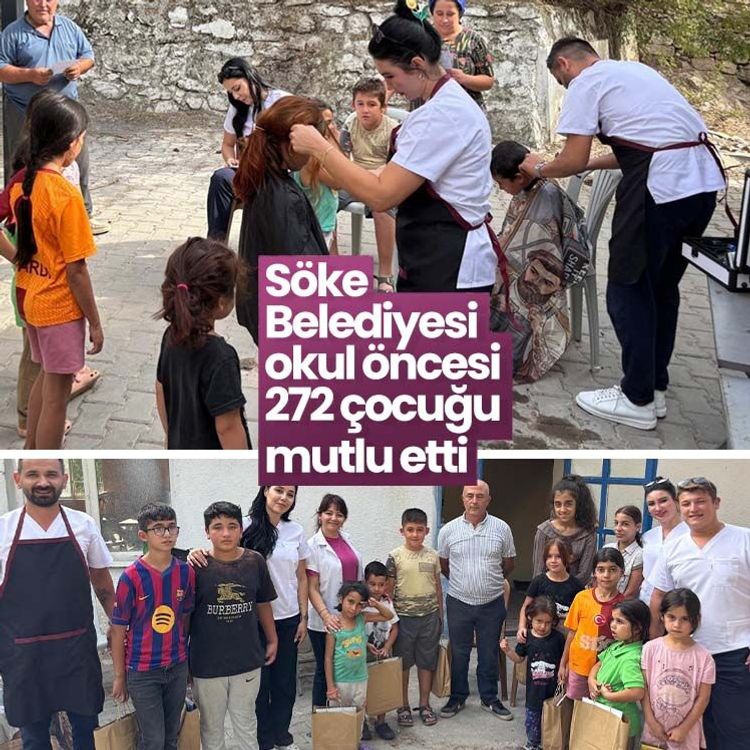 Söke Belediyesi okul öncesi 272 çocuğu mutlu etti