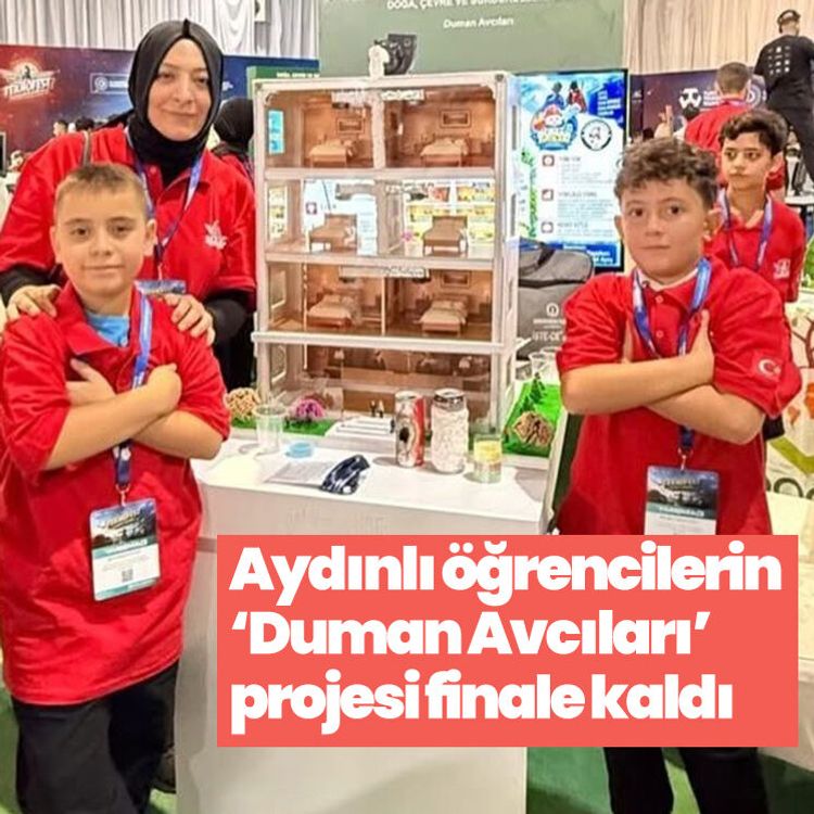 Aydınlı öğrencilerin ‘Duman Avcıları’ projesi finale kaldı