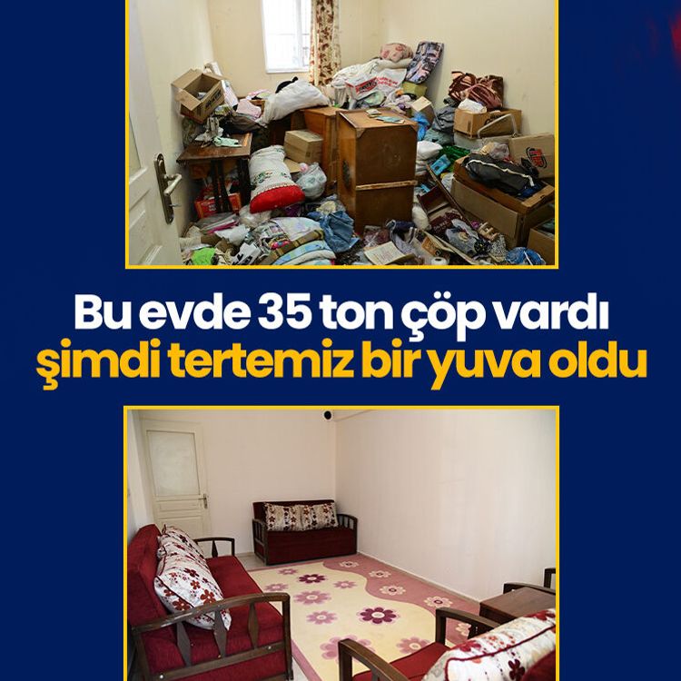 Bu evde 35 ton çöp vardı, şimdi tertemiz bir yuva oldu