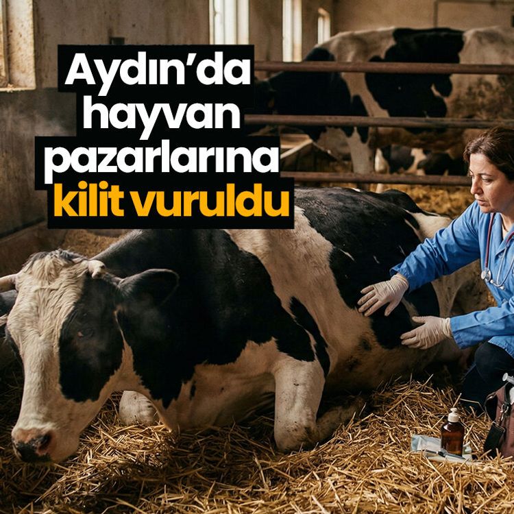 Aydın’da hayvan pazarlarına kilit vuruldu