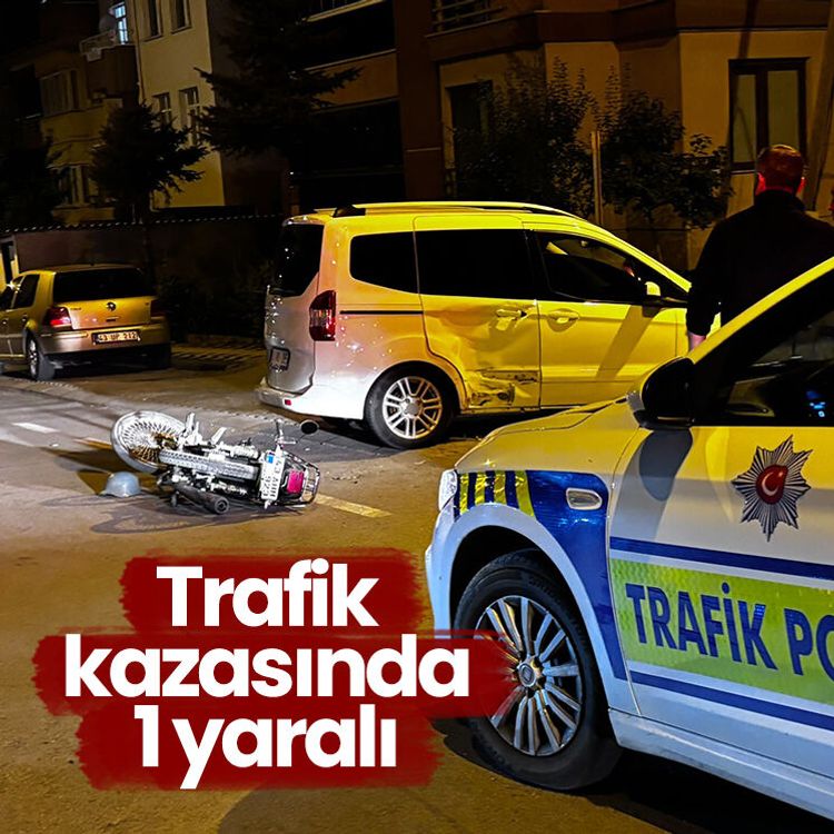 Trafik kazasında 1 yaralı