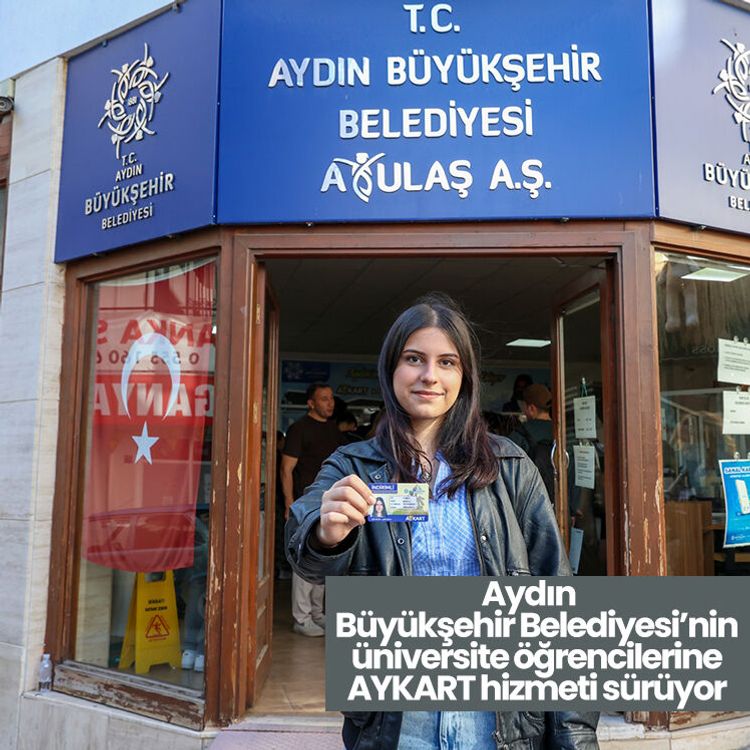 Aydın Büyükşehir Belediyesi’nin üniversite öğrencilerine AYKART hizmeti sürüyor