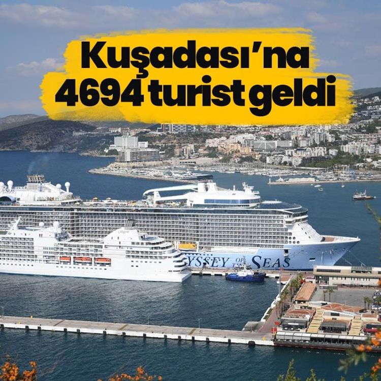 Kuşadası’na 4694 turist geldi