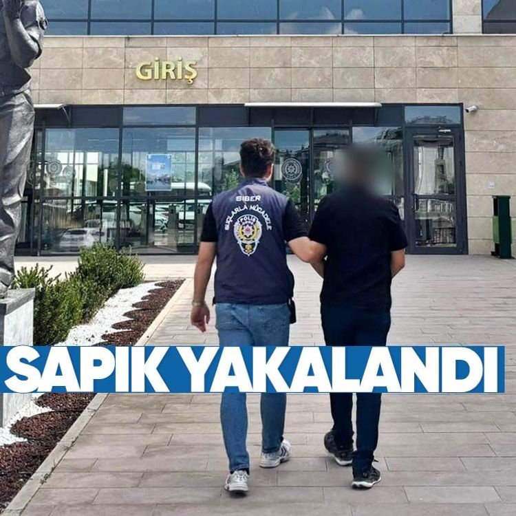 Sapık yakalandı