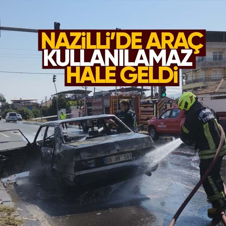Nazilli’de araç kullanılamaz hale geldi