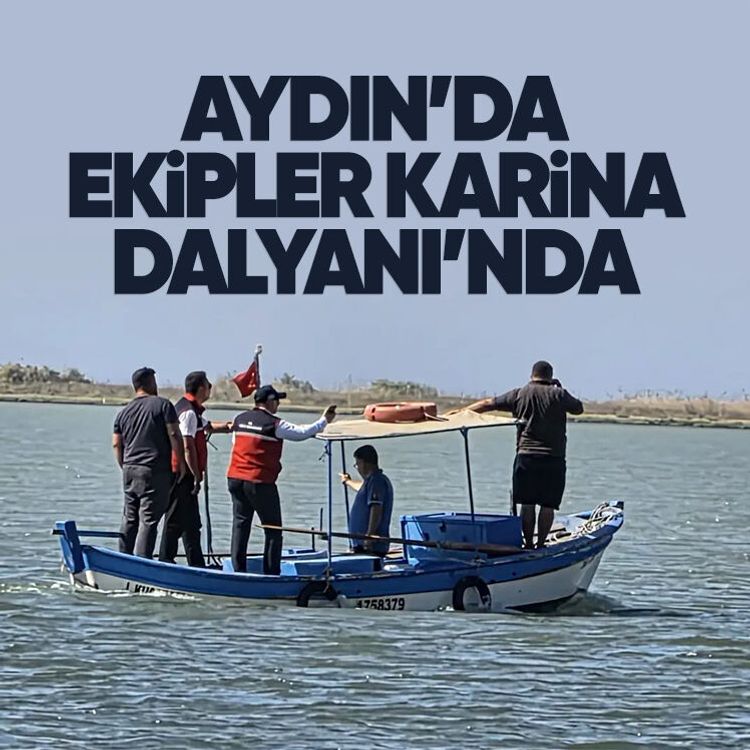 Aydın’da ekipler Karina Dalyanı’nda