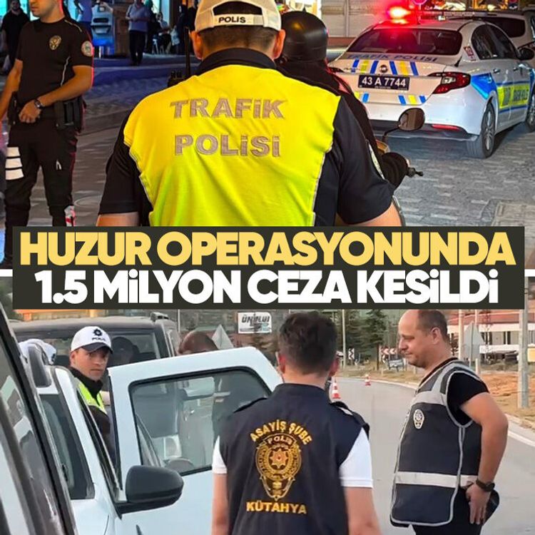 Huzur operasyonunda 1.5 milyon ceza kesildi