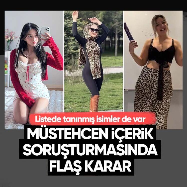 Müstehcen içerik soruşturmasında flaş karar.. Listede tanınmış isimler de var