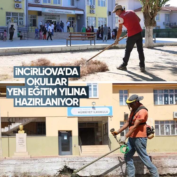 İncirliova’da okullar yeni eğitim yılına hazırlanıyor