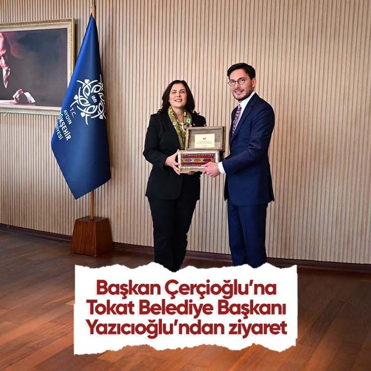 Başkan Çerçioğlu’na Tokat Belediye Başkanı Yazıcıoğlu’ndan ziyaret