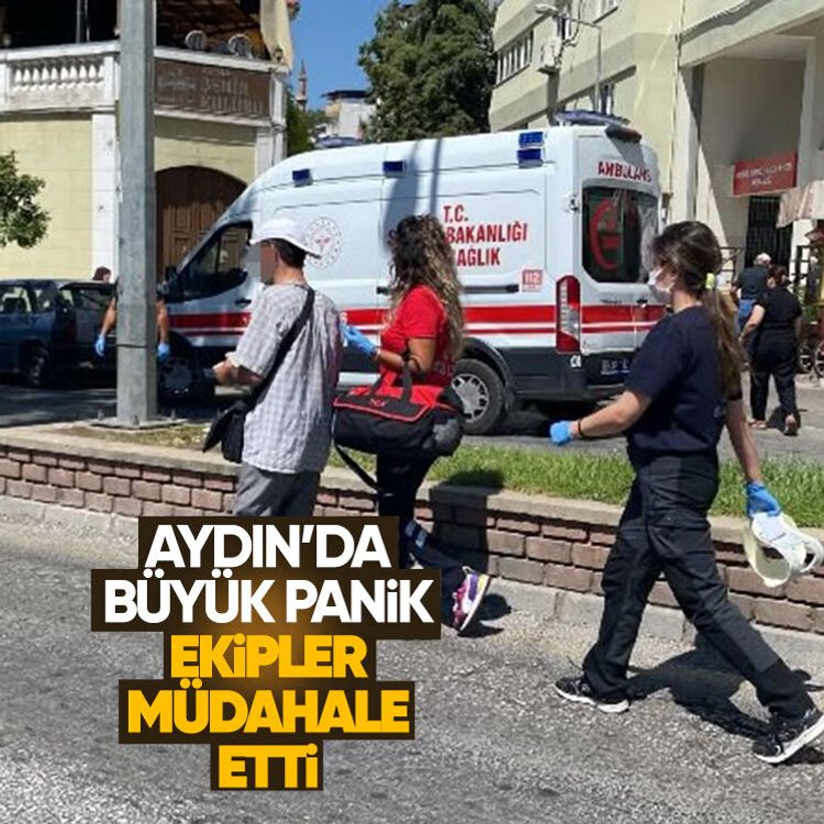 Aydın’da büyük panik, ekipler müdahale etti