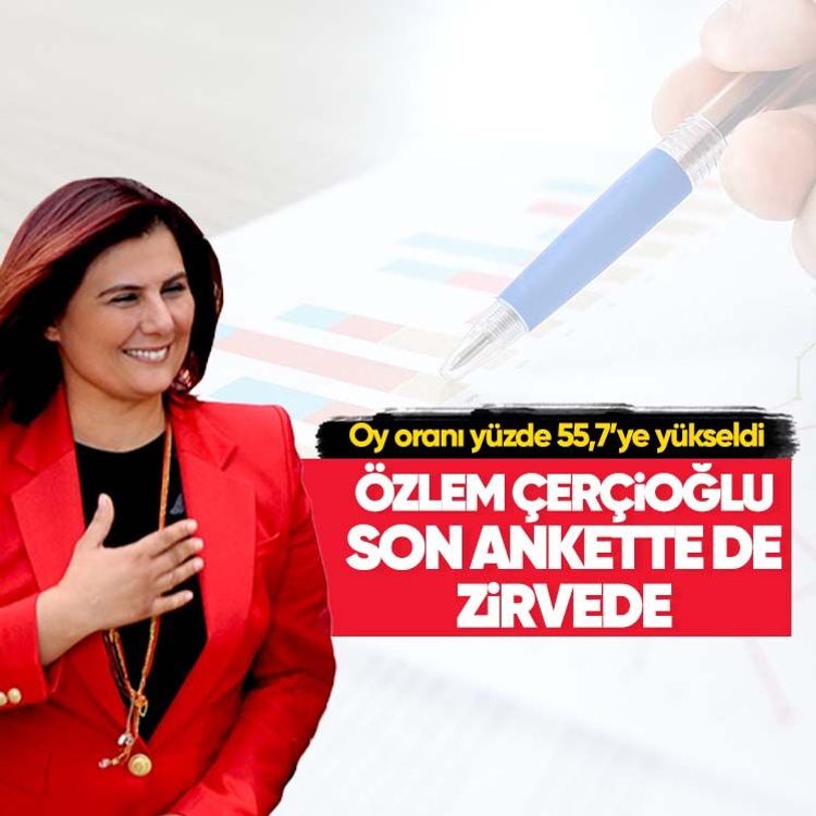 Çerçioğlu son ankette de zirvede.. Oy oranı yüzde 55,7’ye yükseldi