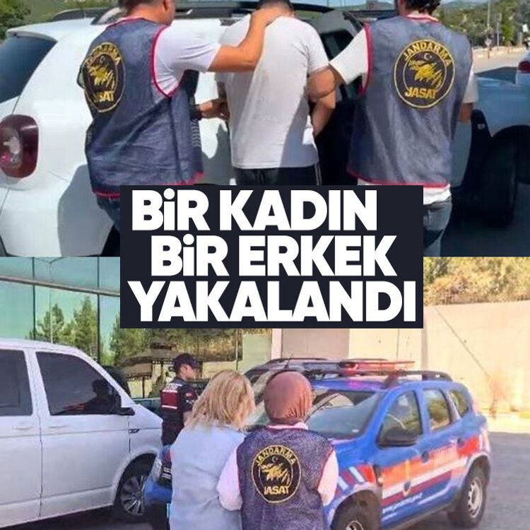 Bir kadın bir erkek yakalandı