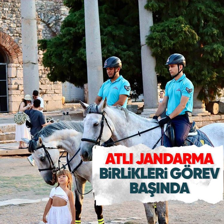 Atlı jandarma birlikleri görev başında