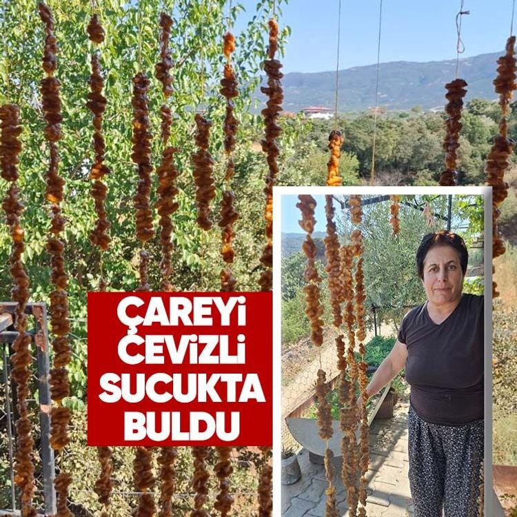 Çareyi cevizli sucukta buldu