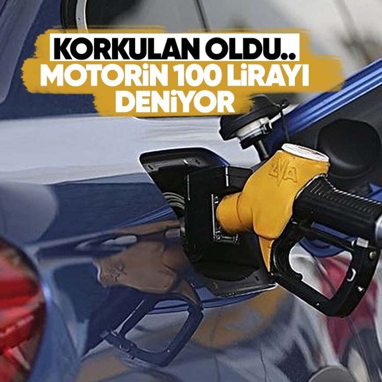 Korkulan oldu.. Motorin 100 lirayı deniyor