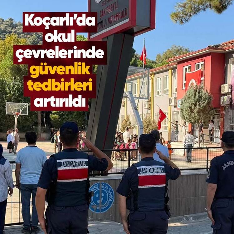 Koçarlı’da okul çevrelerinde güvenlik tedbirleri artırıldı