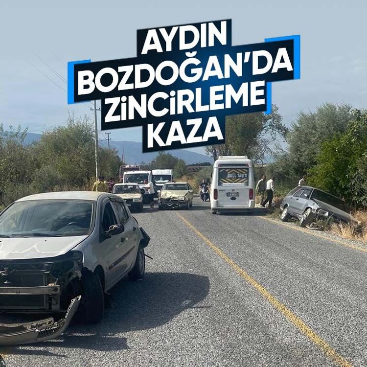 Aydın Bozdoğan’da zincirleme kaza
