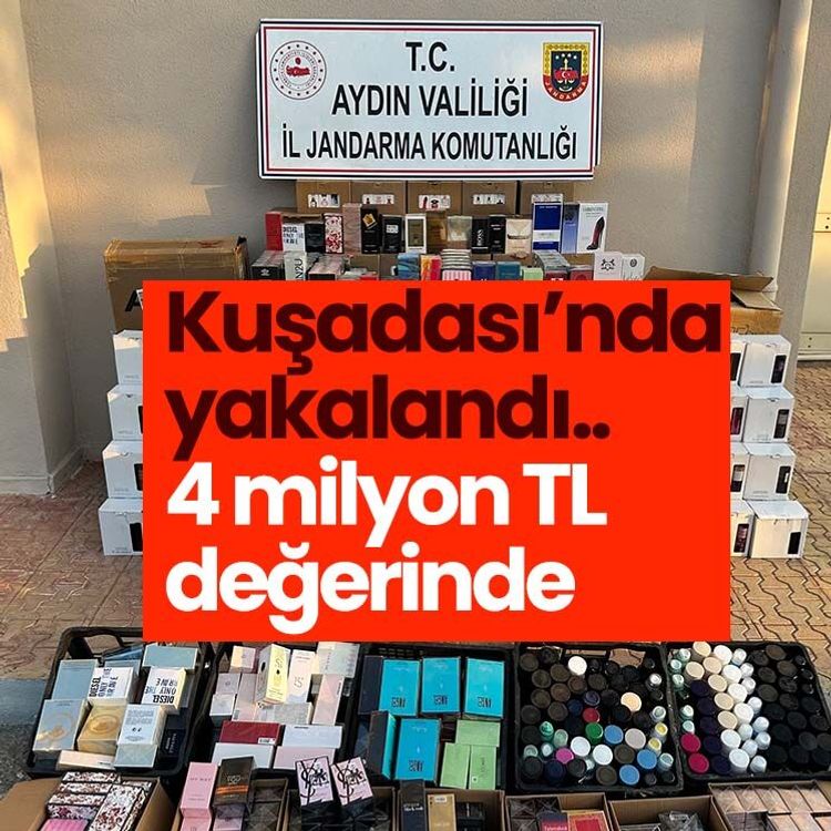 Kuşadası’nda yakalandı.. 4 milyon TL değerinde