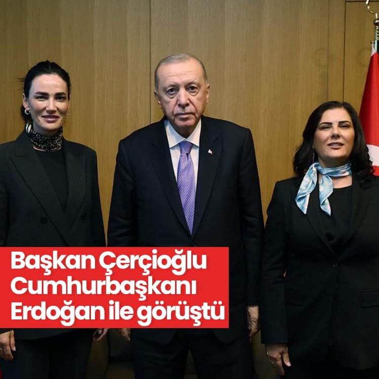 Başkan Çerçioğlu Cumhurbaşkanı Erdoğan ile görüştü