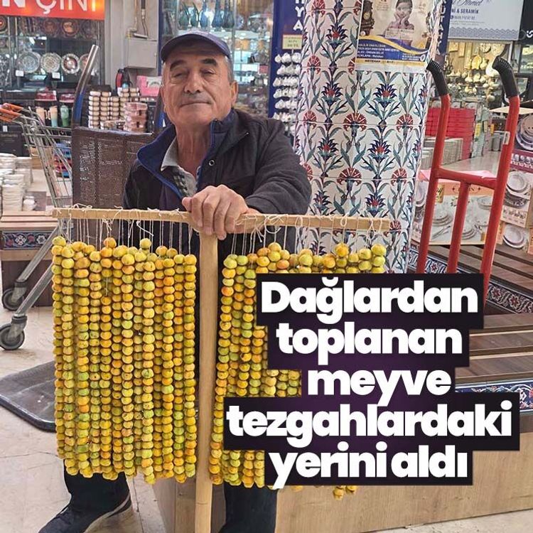 Dağlardan toplanan meyve tezgahlardaki yerini aldı