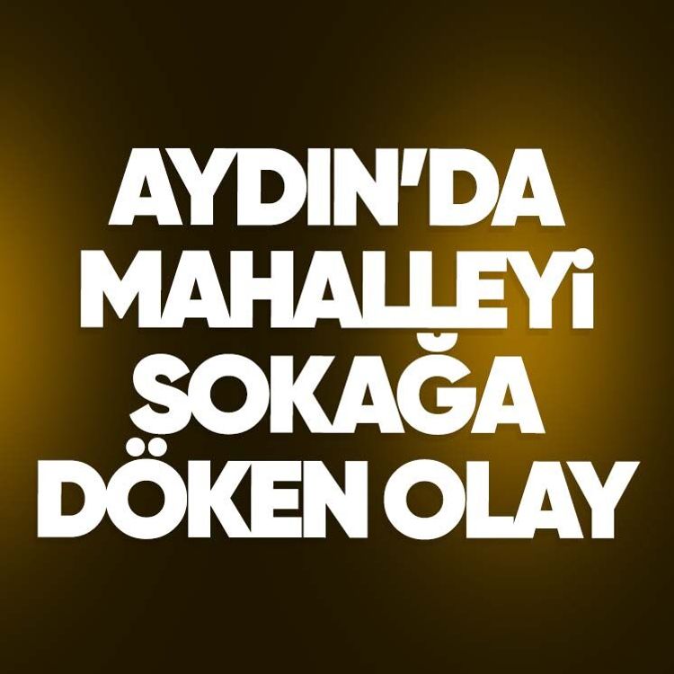 Aydın’da mahalleyi sokağa döken olay