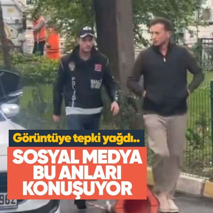 Görüntüye tepki yağdı.. Sosyal medya bu anları konuşuyor