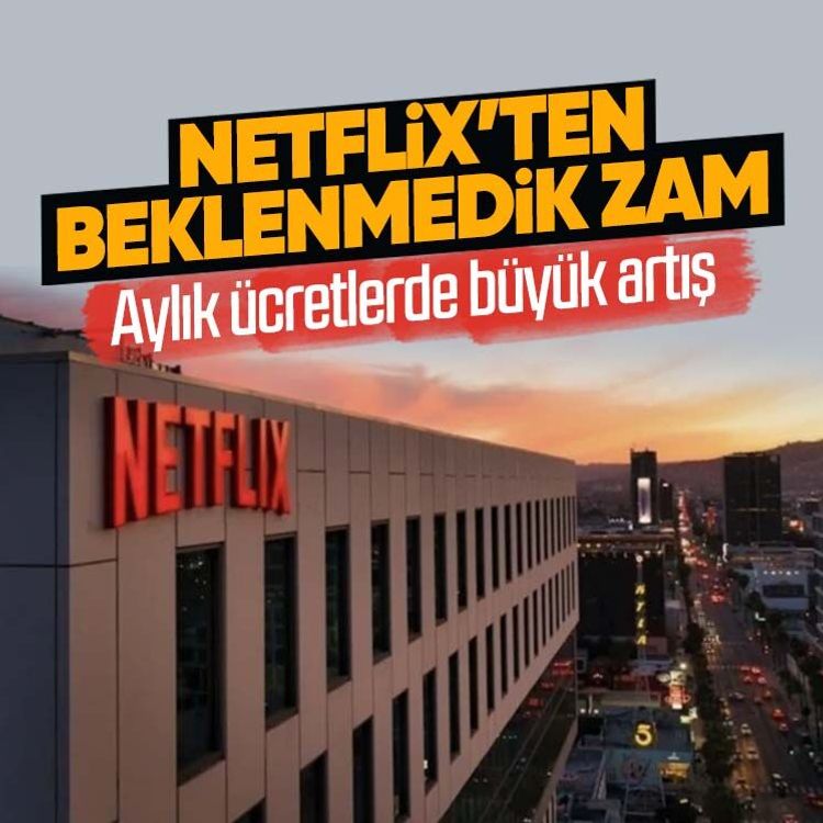 Netflix’ten beklenmedik zam.. Aylık ücretlerde büyük artış