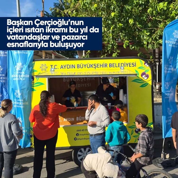 Başkan Çerçioğlu’nun içleri ısıtan ikramı bu yıl da vatandaşlar ve pazarcı esnaflarıyla buluşuyor