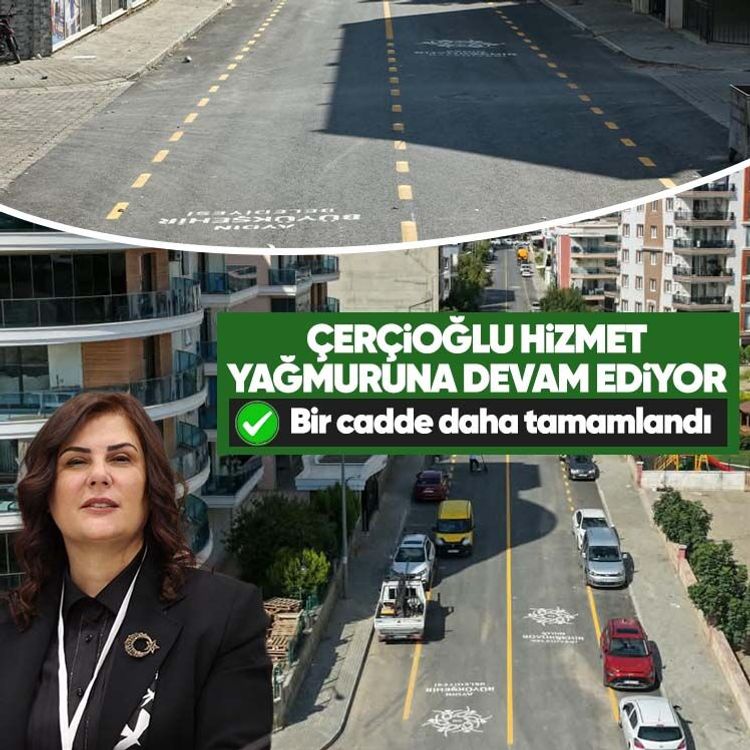 Çerçioğlu hizmet yağmuruna devam ediyor: Bir cadde daha tamamlandı